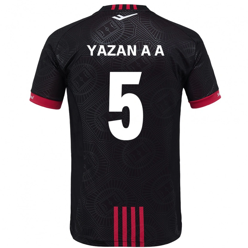 Danxen Børn Yazan Al-Arab #5 Hvid Sort Hjemmebane Spillertrøjer 2025/26 Trøje T-Shirt