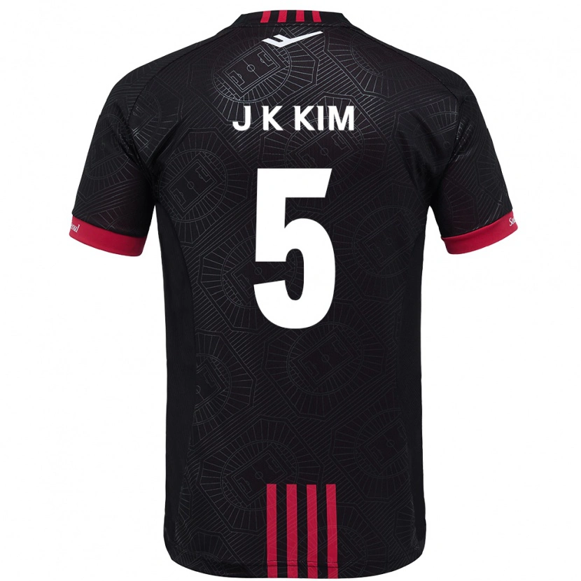 Danxen Børn Jae-Kang Kim #5 Hvid Sort Hjemmebane Spillertrøjer 2025/26 Trøje T-Shirt