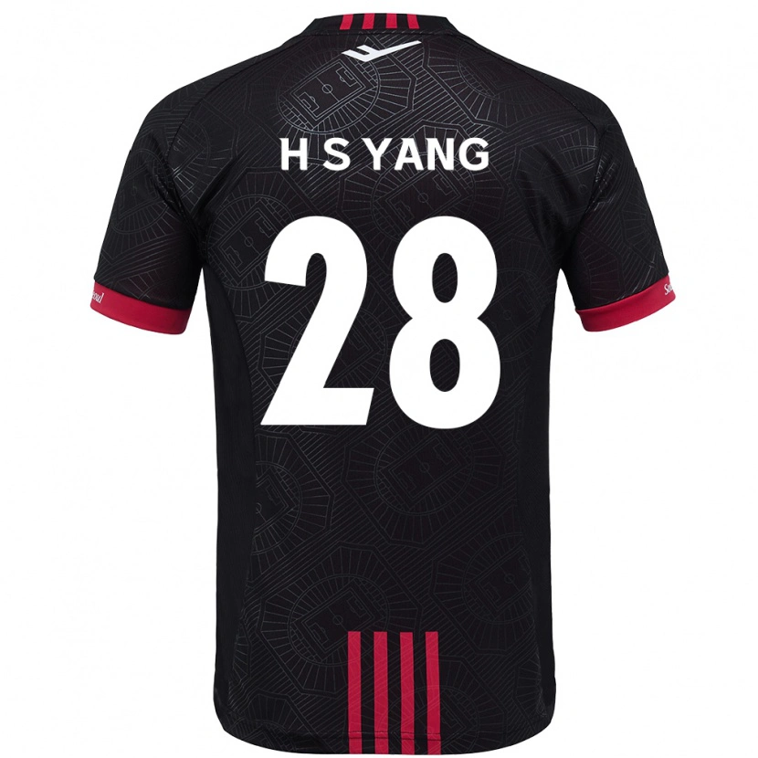 Danxen Børn Seung-Hyeon Yang #28 Hvid Sort Hjemmebane Spillertrøjer 2025/26 Trøje T-Shirt
