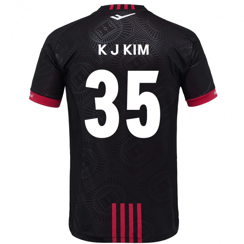 Danxen Børn Kang-Jun Kim #35 Hvid Sort Hjemmebane Spillertrøjer 2025/26 Trøje T-Shirt