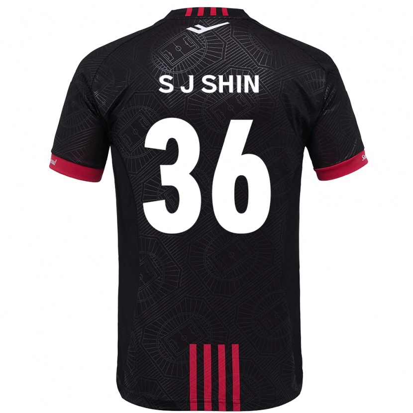 Danxen Børn Ji-Seop Shin #36 Hvid Sort Hjemmebane Spillertrøjer 2025/26 Trøje T-Shirt