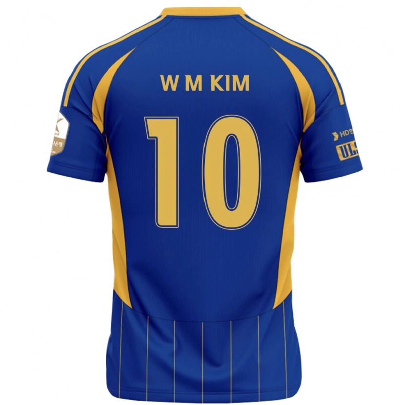 Danxen Børn Min-Woo Kim #10 Hvid Himmelblå Hjemmebane Spillertrøjer 2025/26 Trøje T-Shirt