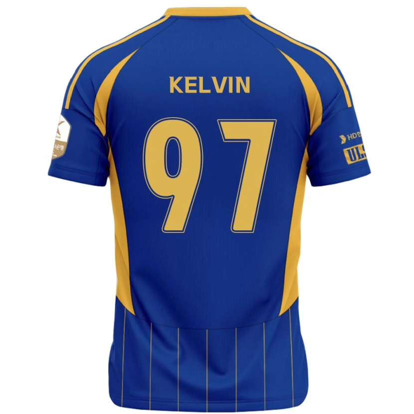 Danxen Børn Kelvin #97 Hvid Himmelblå Hjemmebane Spillertrøjer 2025/26 Trøje T-Shirt