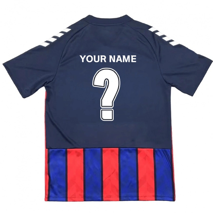 Danxen Børn Dit Navn #0 Off-White Rød Hjemmebane Spillertrøjer 2025/26 Trøje T-Shirt
