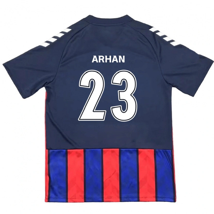 Danxen Børn Pratama Arhan #23 Off-White Rød Hjemmebane Spillertrøjer 2025/26 Trøje T-Shirt