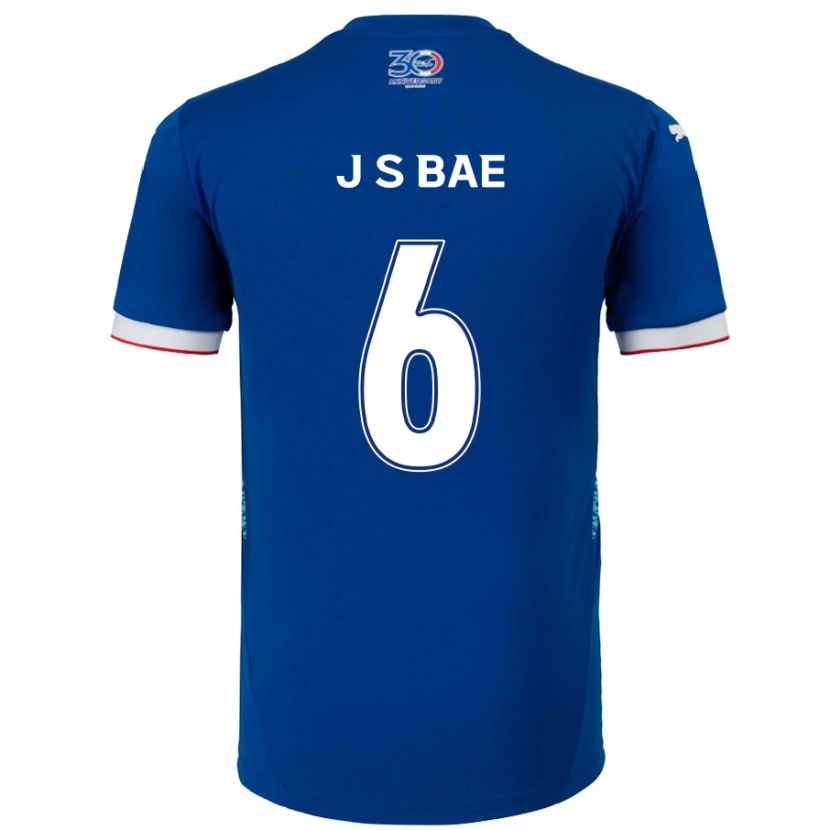 Danxen Børn Seo-Joon Bae #6 Hvid Royal Blå Hjemmebane Spillertrøjer 2025/26 Trøje T-Shirt