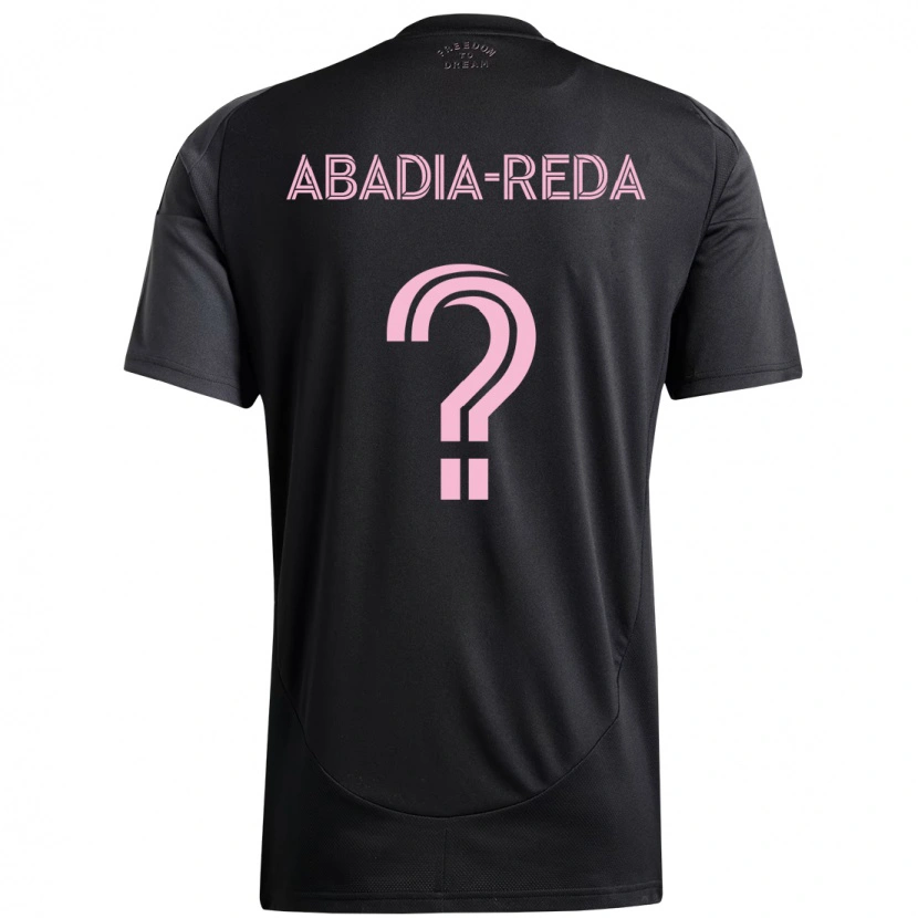 Danxen Børn Ezequiel Abadia-Reda #0 Pink Sort Udebane Spillertrøjer 2025/26 Trøje T-Shirt