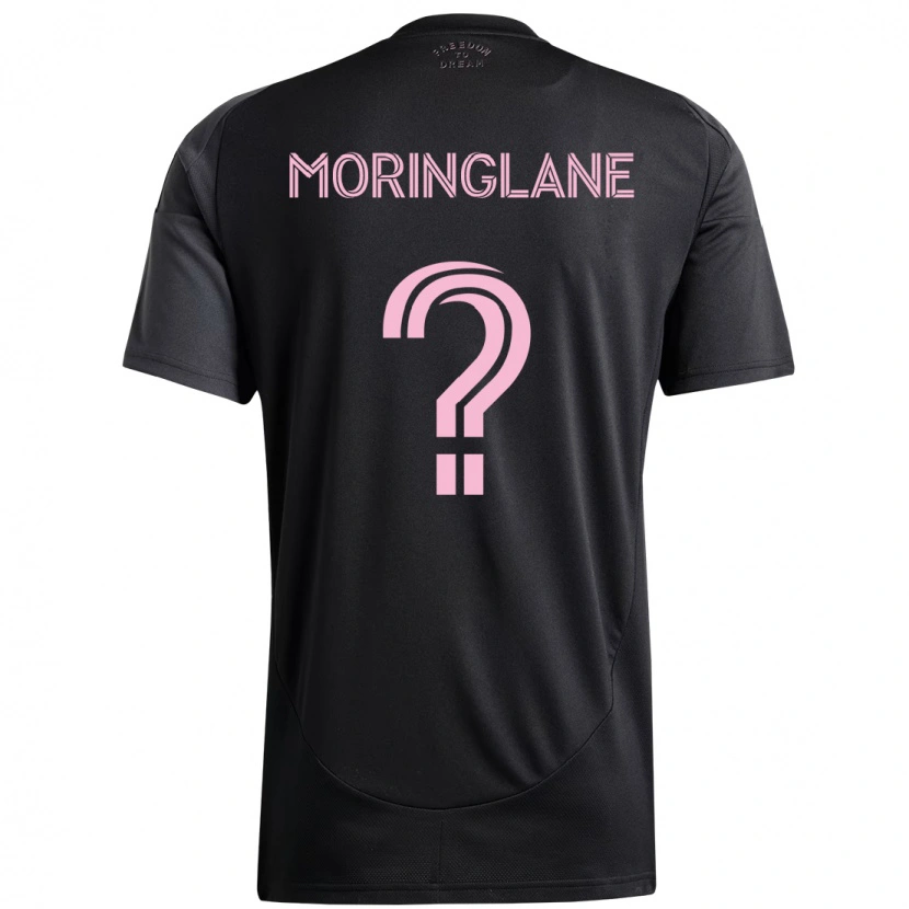 Danxen Børn Luis Moringlane #0 Pink Sort Udebane Spillertrøjer 2025/26 Trøje T-Shirt