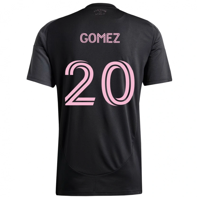 Danxen Børn Diego Gómez #20 Pink Sort Udebane Spillertrøjer 2025/26 Trøje T-Shirt