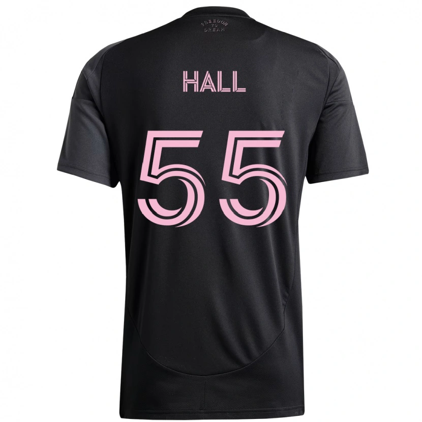 Danxen Børn Tyler Hall #55 Pink Sort Udebane Spillertrøjer 2025/26 Trøje T-Shirt