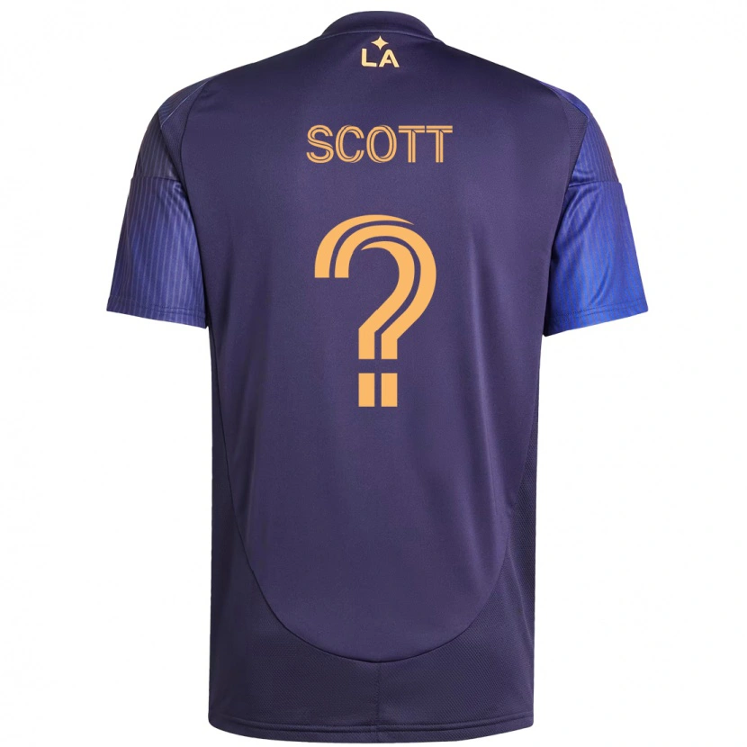 Danxen Børn Brady Scott #0 Hvid Gul Udebane Spillertrøjer 2025/26 Trøje T-Shirt