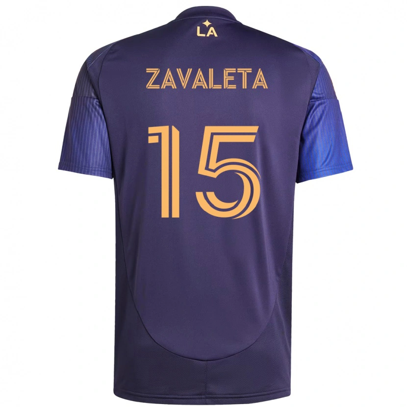 Danxen Børn Eriq Zavaleta #15 Hvid Gul Udebane Spillertrøjer 2025/26 Trøje T-Shirt