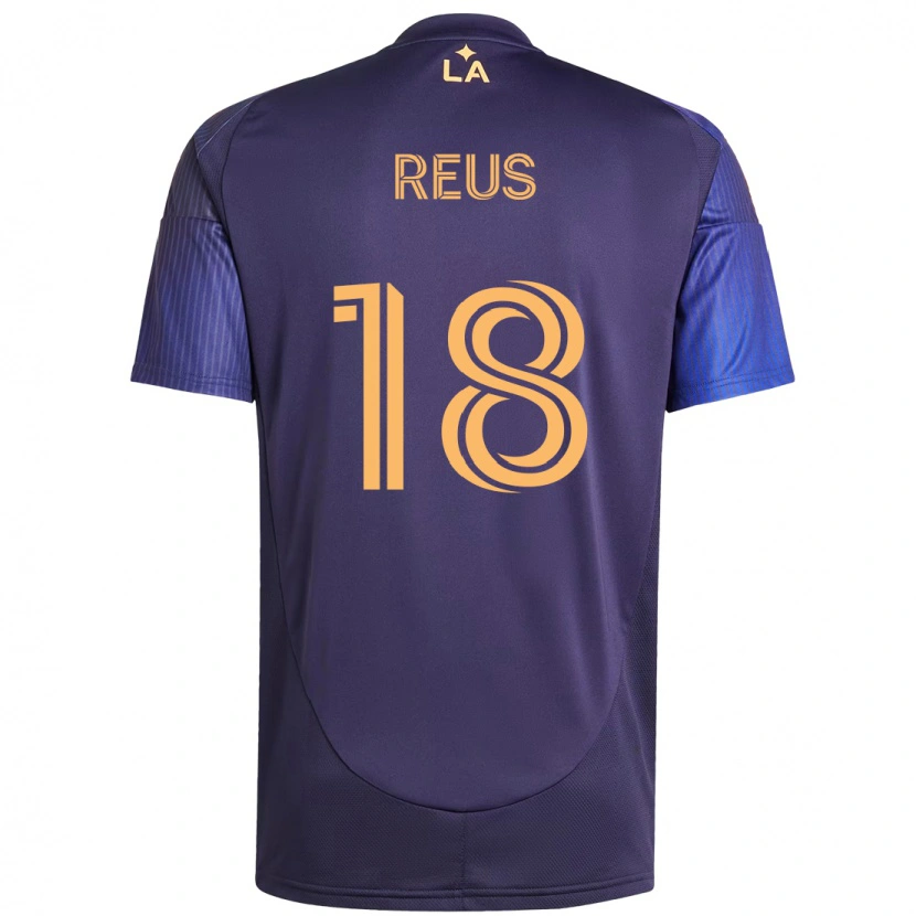 Danxen Børn Marco Reus #18 Hvid Gul Udebane Spillertrøjer 2025/26 Trøje T-Shirt