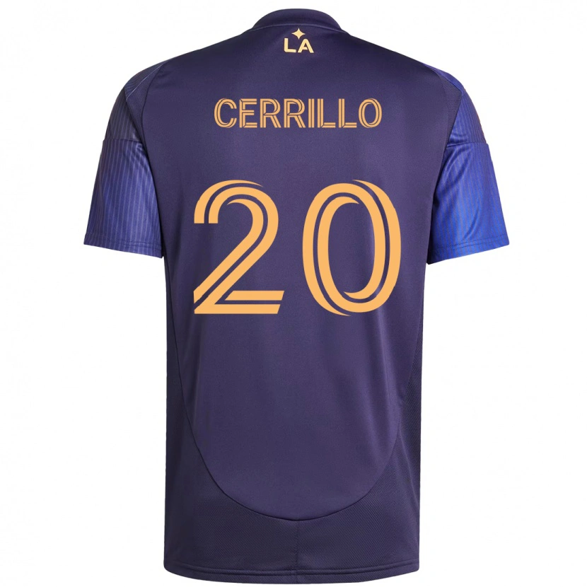 Danxen Børn Edwin Cerrillo #20 Hvid Gul Udebane Spillertrøjer 2025/26 Trøje T-Shirt