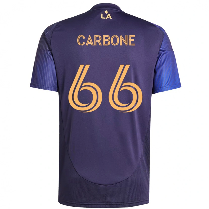 Danxen Børn Matteo Carbone #66 Hvid Gul Udebane Spillertrøjer 2025/26 Trøje T-Shirt