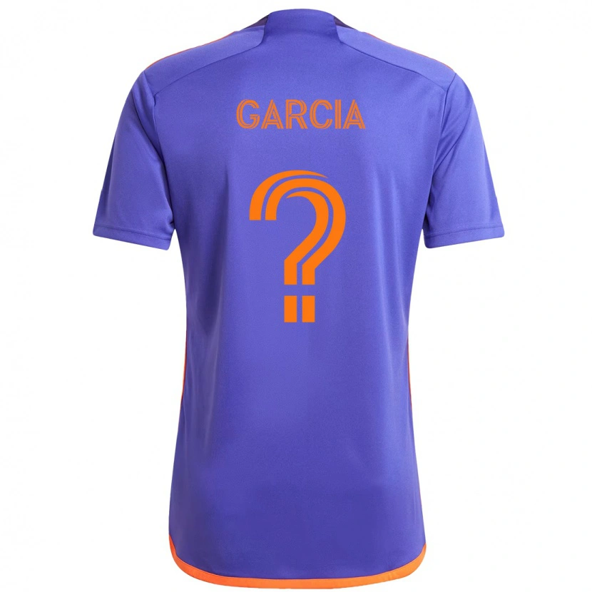 Danxen Børn David Garcia #0 Orange Hvid Udebane Spillertrøjer 2025/26 Trøje T-Shirt