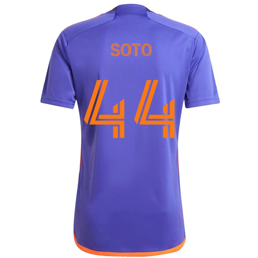 Danxen Børn Ezekiel Soto #44 Orange Hvid Udebane Spillertrøjer 2025/26 Trøje T-Shirt