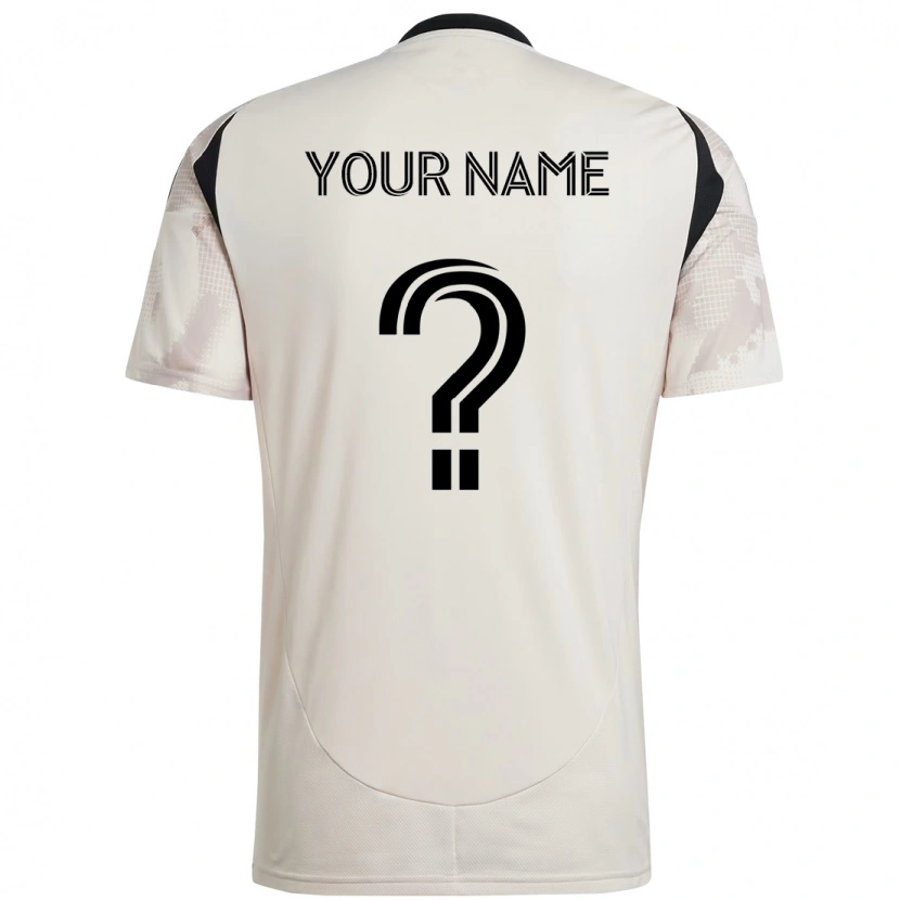 Danxen Børn Dit Navn #0 Rød Sort Udebane Spillertrøjer 2025/26 Trøje T-Shirt