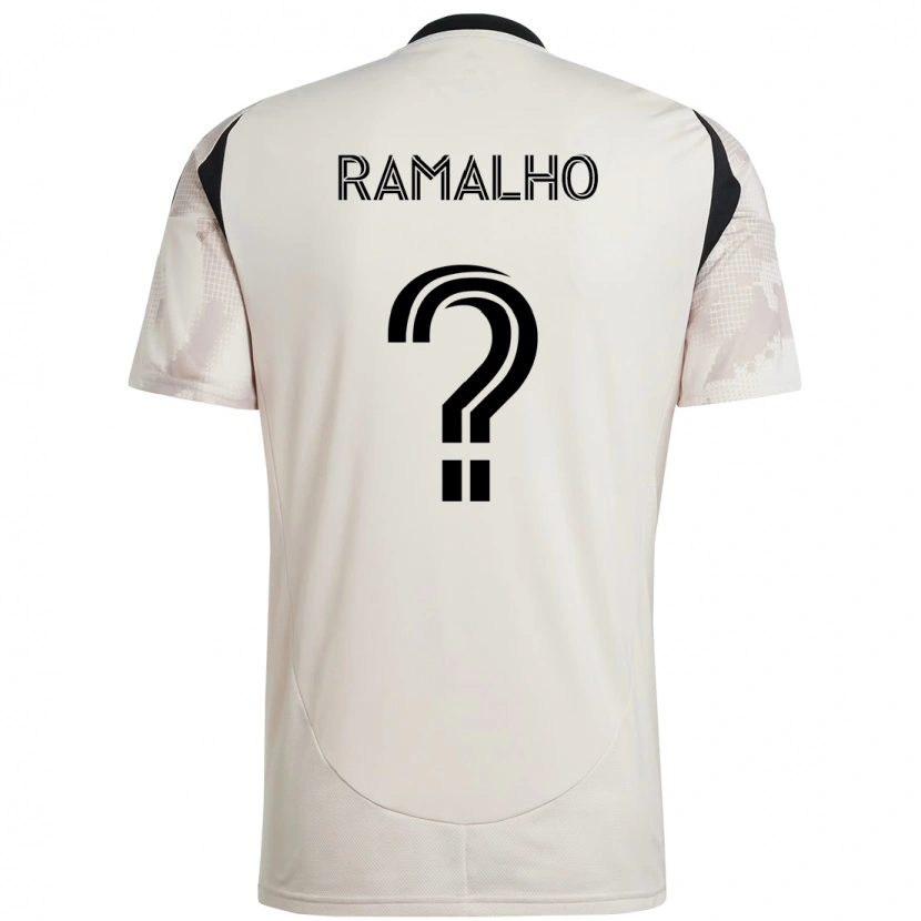 Danxen Børn Caio Ramalho #0 Rød Sort Udebane Spillertrøjer 2025/26 Trøje T-Shirt