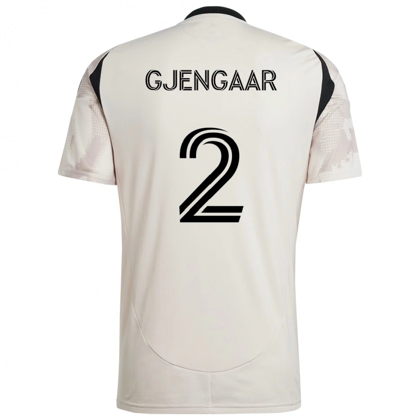 Danxen Børn Dennis Gjengaar #2 Rød Sort Udebane Spillertrøjer 2025/26 Trøje T-Shirt