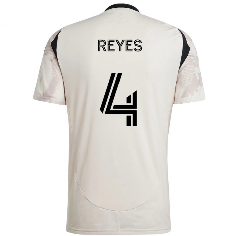 Danxen Børn Andrés Reyes #4 Rød Sort Udebane Spillertrøjer 2025/26 Trøje T-Shirt