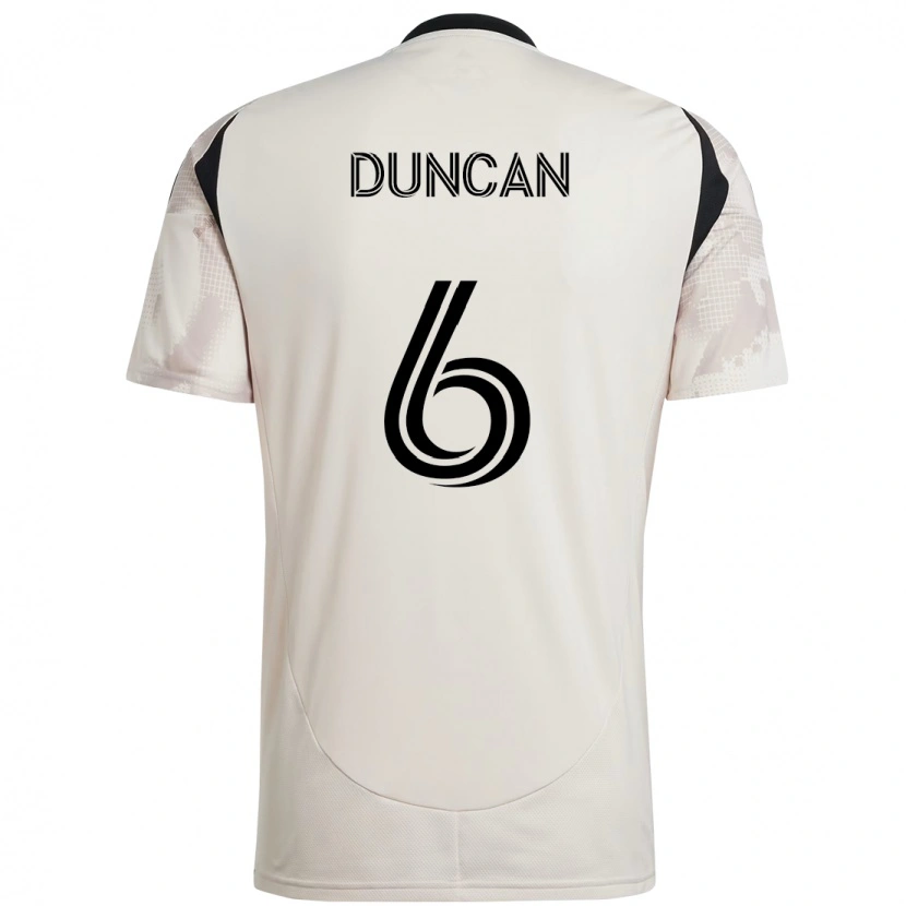 Danxen Børn Kyle Duncan #6 Rød Sort Udebane Spillertrøjer 2025/26 Trøje T-Shirt