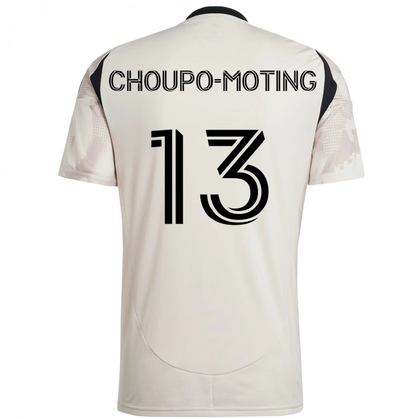 Danxen Børn Eric-Maxim Choupo-Moting #13 Rød Sort Udebane Spillertrøjer 2025/26 Trøje T-Shirt