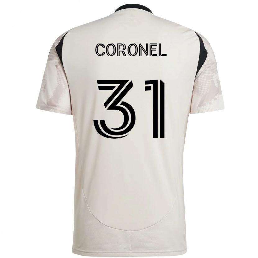 Danxen Børn Carlos Coronel #31 Rød Sort Udebane Spillertrøjer 2025/26 Trøje T-Shirt