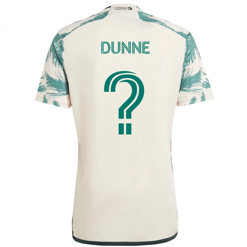 Danxen Børn Michael Dunne #0 Sort Brun Udebane Spillertrøjer 2025/26 Trøje T-Shirt