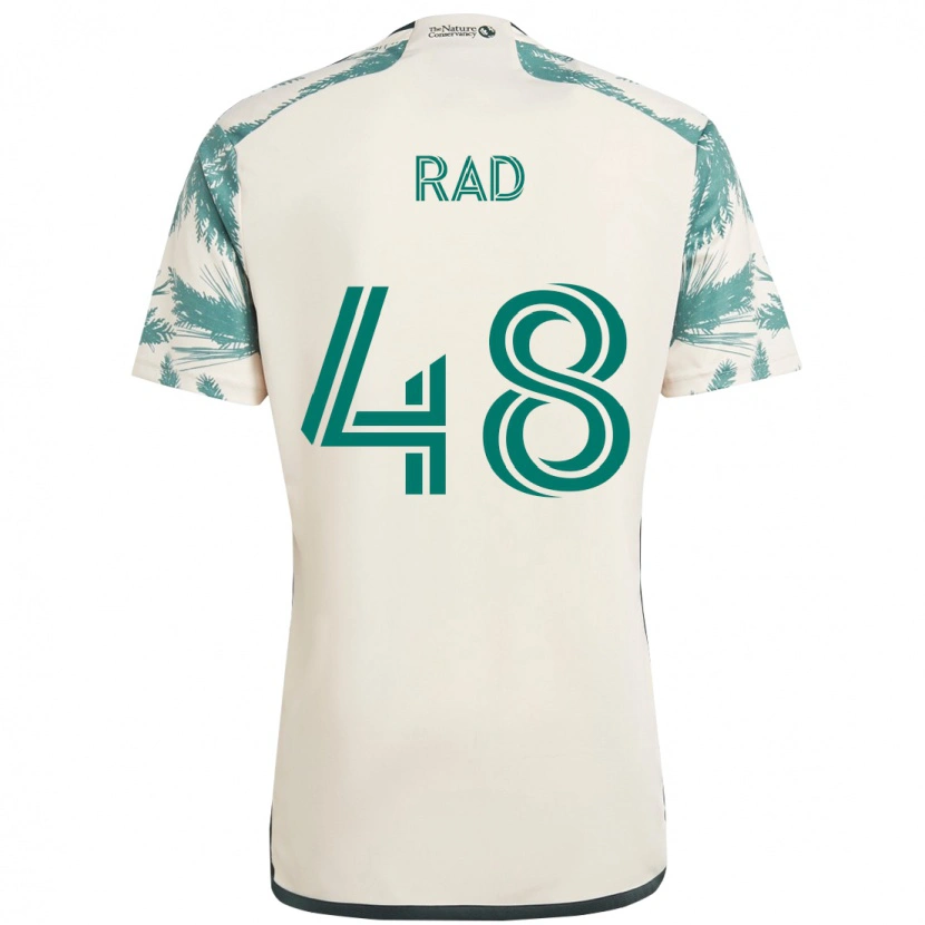 Danxen Børn Kaveh Rad #48 Sort Brun Udebane Spillertrøjer 2025/26 Trøje T-Shirt