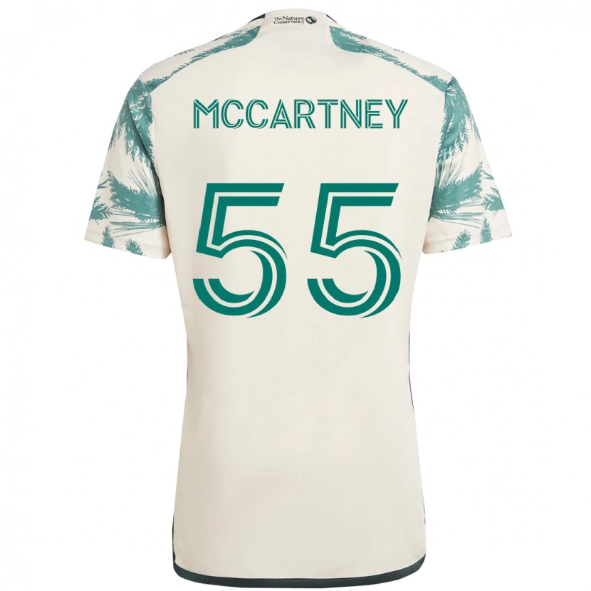 Danxen Børn Dawson Mccartney #55 Sort Brun Udebane Spillertrøjer 2025/26 Trøje T-Shirt