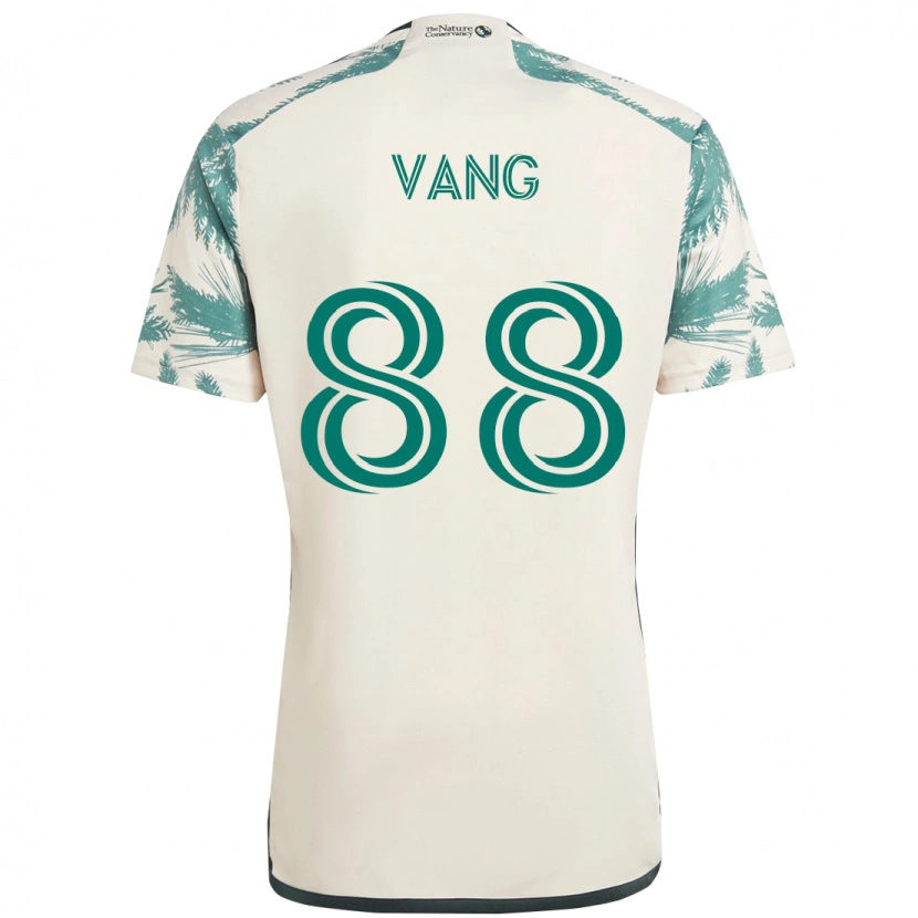 Danxen Børn Michael Vang #88 Sort Brun Udebane Spillertrøjer 2025/26 Trøje T-Shirt