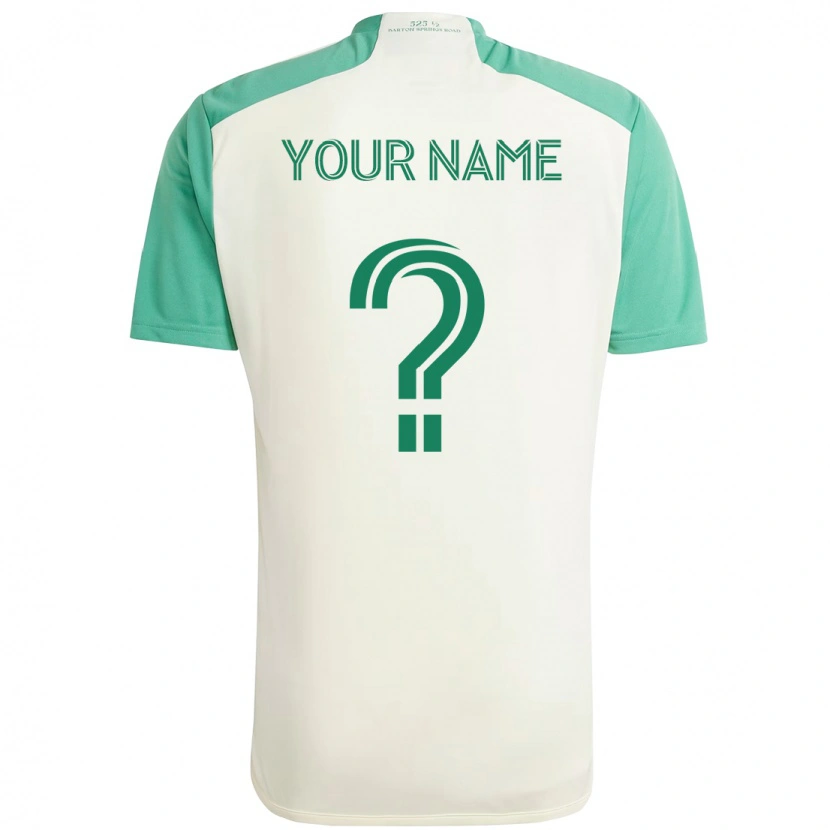 Danxen Børn Dit Navn #0 Grøn Sort Udebane Spillertrøjer 2025/26 Trøje T-Shirt