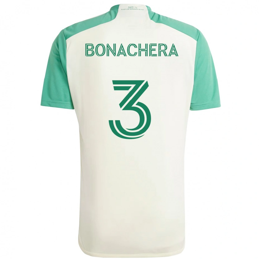 Danxen Børn Rubén Bonachera #3 Grøn Sort Udebane Spillertrøjer 2025/26 Trøje T-Shirt