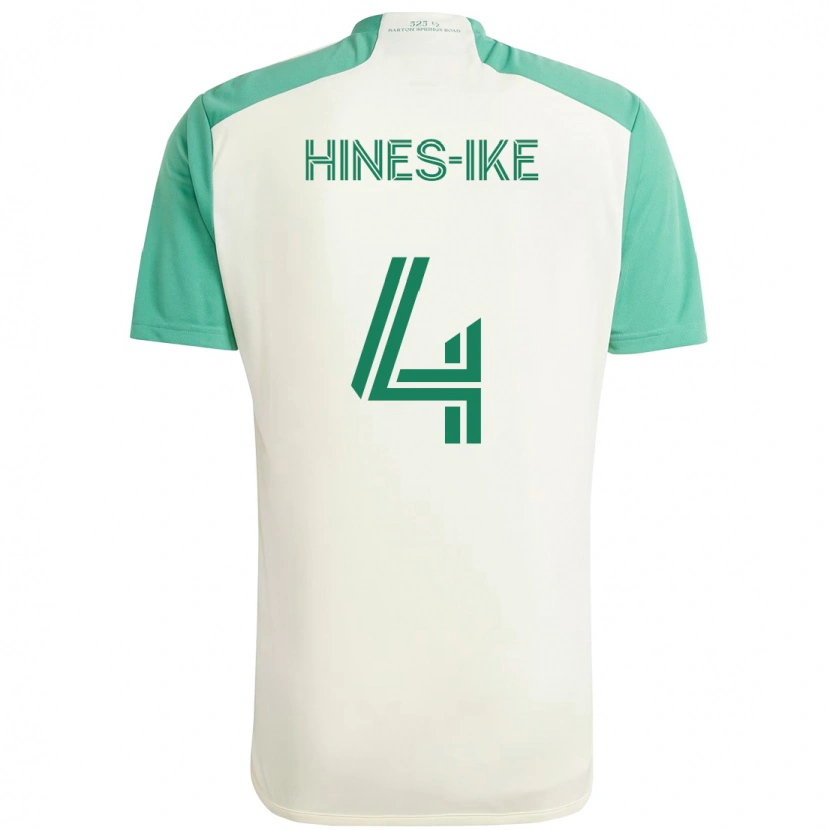 Danxen Børn Brendan Hines-Ike #4 Grøn Sort Udebane Spillertrøjer 2025/26 Trøje T-Shirt