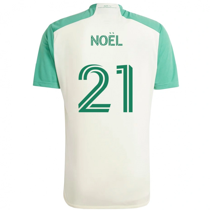 Danxen Børn Valentin Noël #21 Grøn Sort Udebane Spillertrøjer 2025/26 Trøje T-Shirt