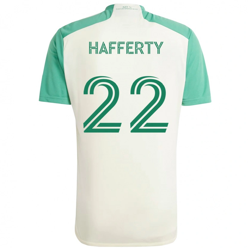 Danxen Børn Joe Hafferty #22 Grøn Sort Udebane Spillertrøjer 2025/26 Trøje T-Shirt