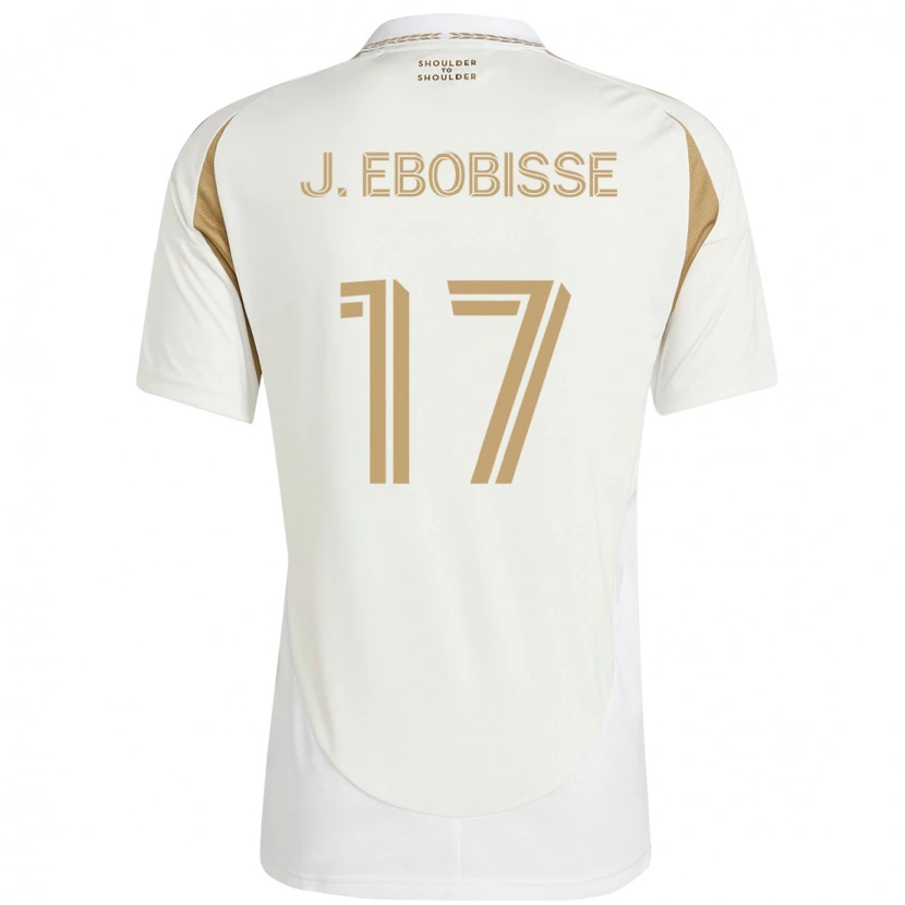 Danxen Børn Jeremy Ebobisse #17 Sort Brun Udebane Spillertrøjer 2025/26 Trøje T-Shirt