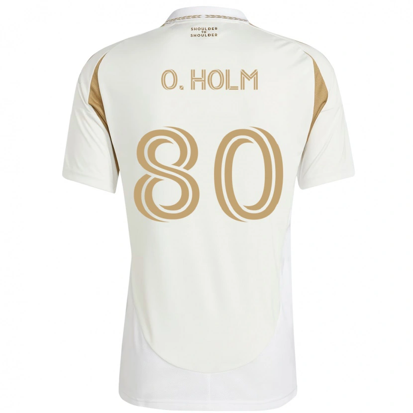 Danxen Børn Odin Thiago Holm #80 Sort Brun Udebane Spillertrøjer 2025/26 Trøje T-Shirt