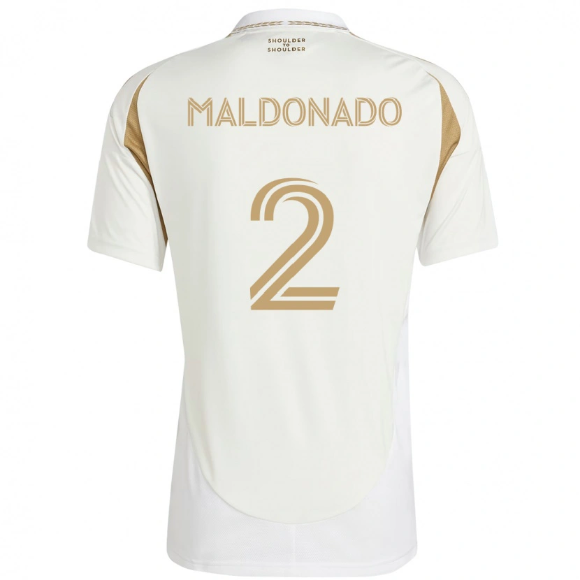 Danxen Børn Denil Maldonado #2 Sort Brun Udebane Spillertrøjer 2025/26 Trøje T-Shirt