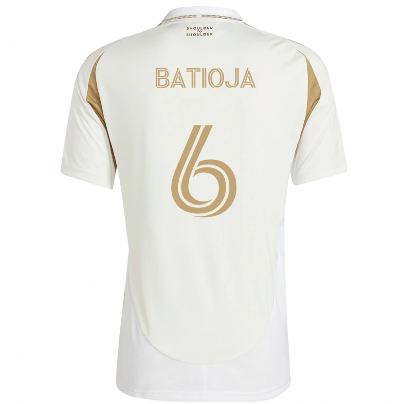 Danxen Børn Jeremy Batioja #6 Sort Brun Udebane Spillertrøjer 2025/26 Trøje T-Shirt