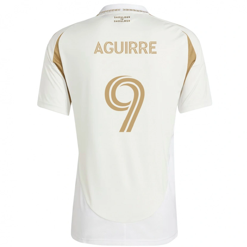 Danxen Børn Dustin Aguirre #9 Sort Brun Udebane Spillertrøjer 2025/26 Trøje T-Shirt
