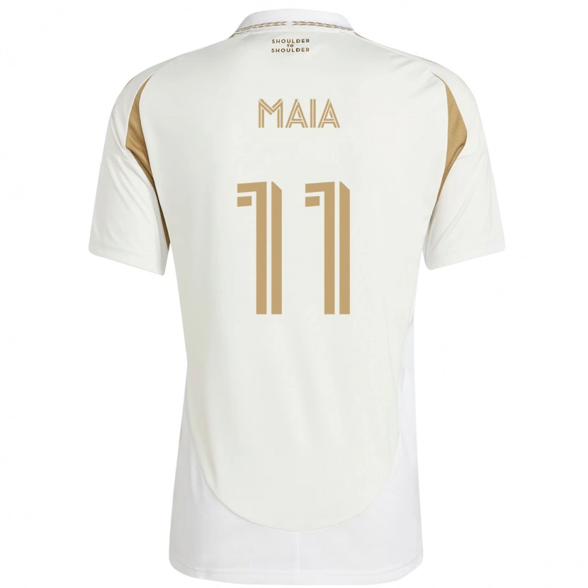 Danxen Børn Matheus Maia #11 Sort Brun Udebane Spillertrøjer 2025/26 Trøje T-Shirt