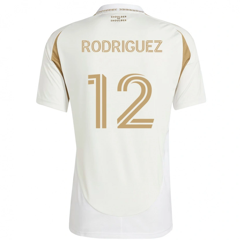 Danxen Børn Jeremi Rodriguez #12 Sort Brun Udebane Spillertrøjer 2025/26 Trøje T-Shirt