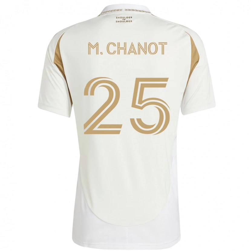 Danxen Børn Maxime Chanot #25 Sort Brun Udebane Spillertrøjer 2025/26 Trøje T-Shirt