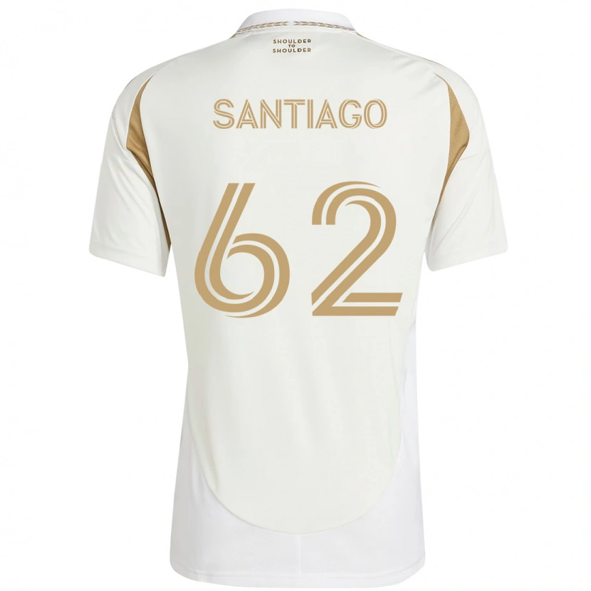 Danxen Børn Joshua Santiago #62 Sort Brun Udebane Spillertrøjer 2025/26 Trøje T-Shirt