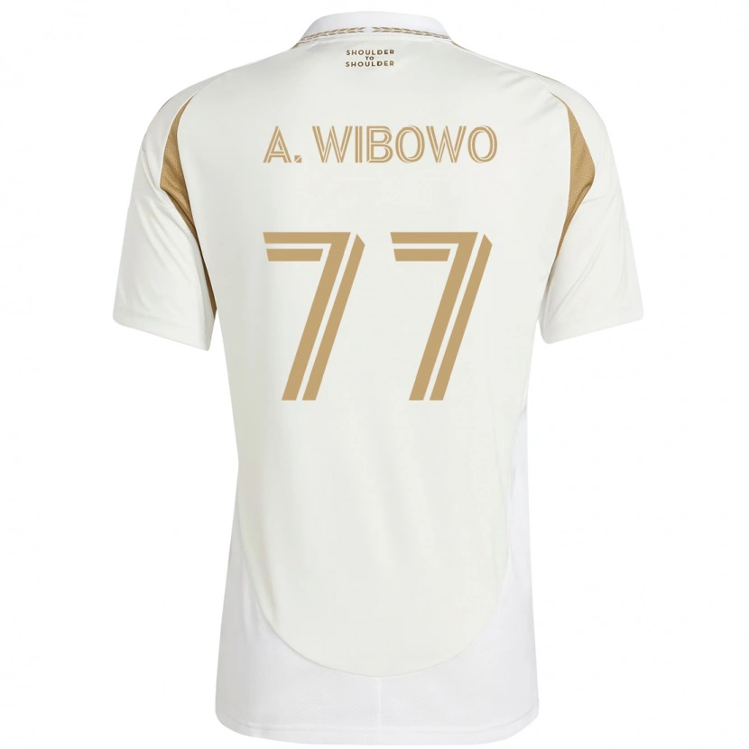 Danxen Børn Adrian Wibowo #77 Sort Brun Udebane Spillertrøjer 2025/26 Trøje T-Shirt