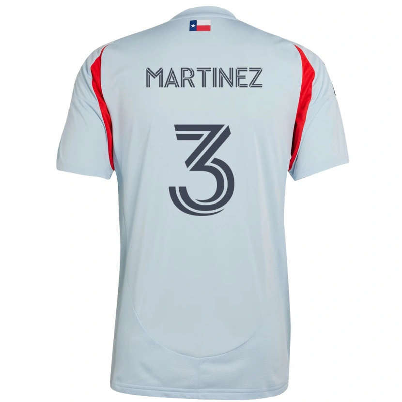Danxen Børn José Antonio Martínez #3 Rød Marineblå Udebane Spillertrøjer 2025/26 Trøje T-Shirt