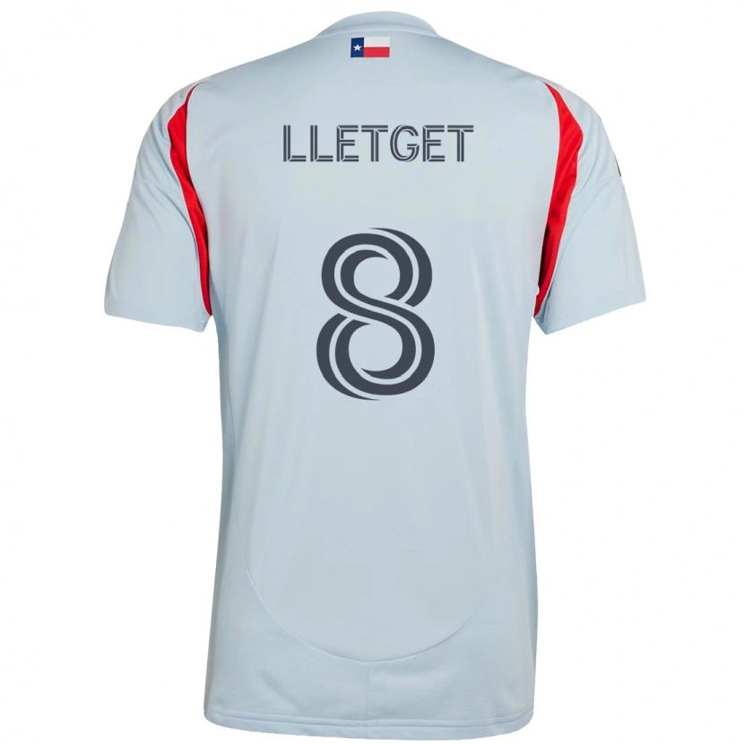 Danxen Børn Sebastian Lletget #8 Rød Marineblå Udebane Spillertrøjer 2025/26 Trøje T-Shirt