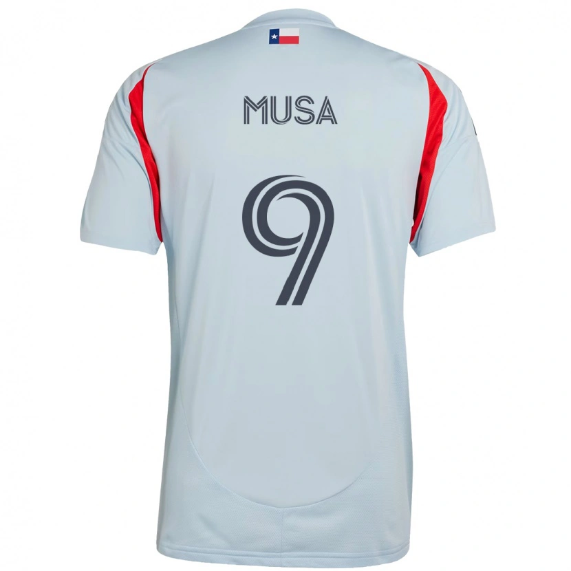 Danxen Børn Petar Musa #9 Rød Marineblå Udebane Spillertrøjer 2025/26 Trøje T-Shirt